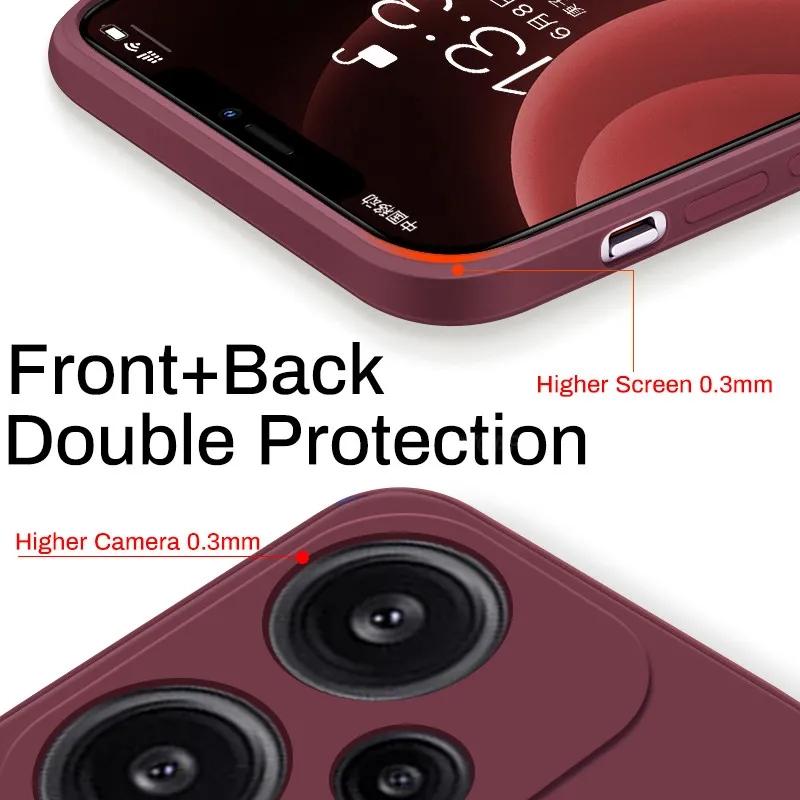 Poco F5 PocoF5 Case Original Liquid Silicone Phone Cases For Xiaomi Poco F5 F 5 PocoF5 Pro F5Pro Shockproof Soft Cover Poco F5