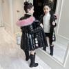 Girls Winter Thickened Warm Jacket Long Warm Top Shiny Plus Size Zipper Jacket