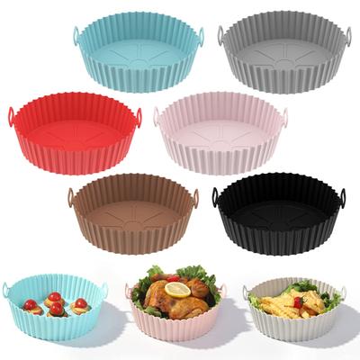 Silicone Frying Circulation Liners Air Baking Tray Dual-sided Cooking Pan Grease-free Air Fryer