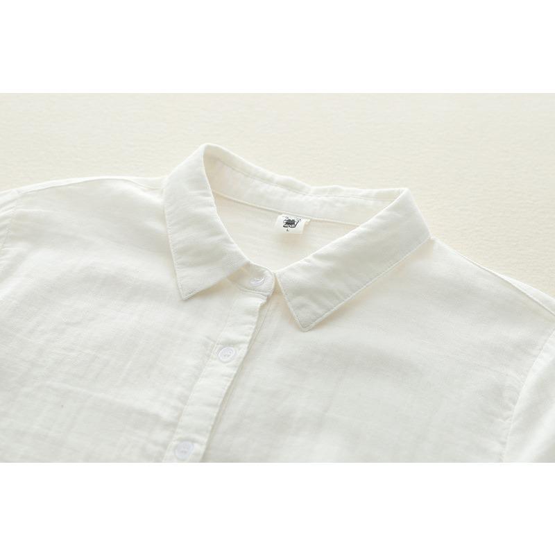 Cardigan da donna a maniche lunghe con colletto a punta autunnale primaverile, colore unito, filato a doppio strato, camicia base, camicette e camicie