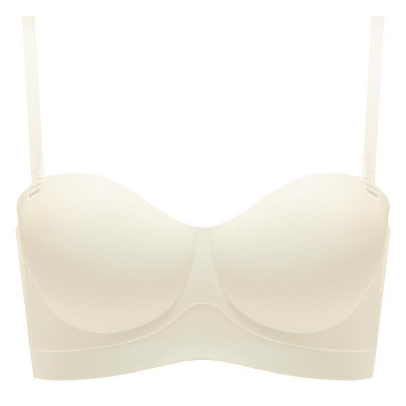 Removable Shoulder Strap Underwear Women's Non-slip Half Cup Small Chest Gathering Adjustment Bra Showing Large Anti-sagging Non-marking Bra
