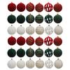 Christmas Ball Ornaments 6pcs Wine Red Green for Festive Decoration
