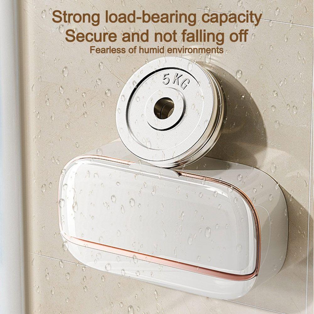 Large Waterproof Soap Box Punch-Free Bathroom Drain Soap Box Soap Dish  Bathroom Accessories