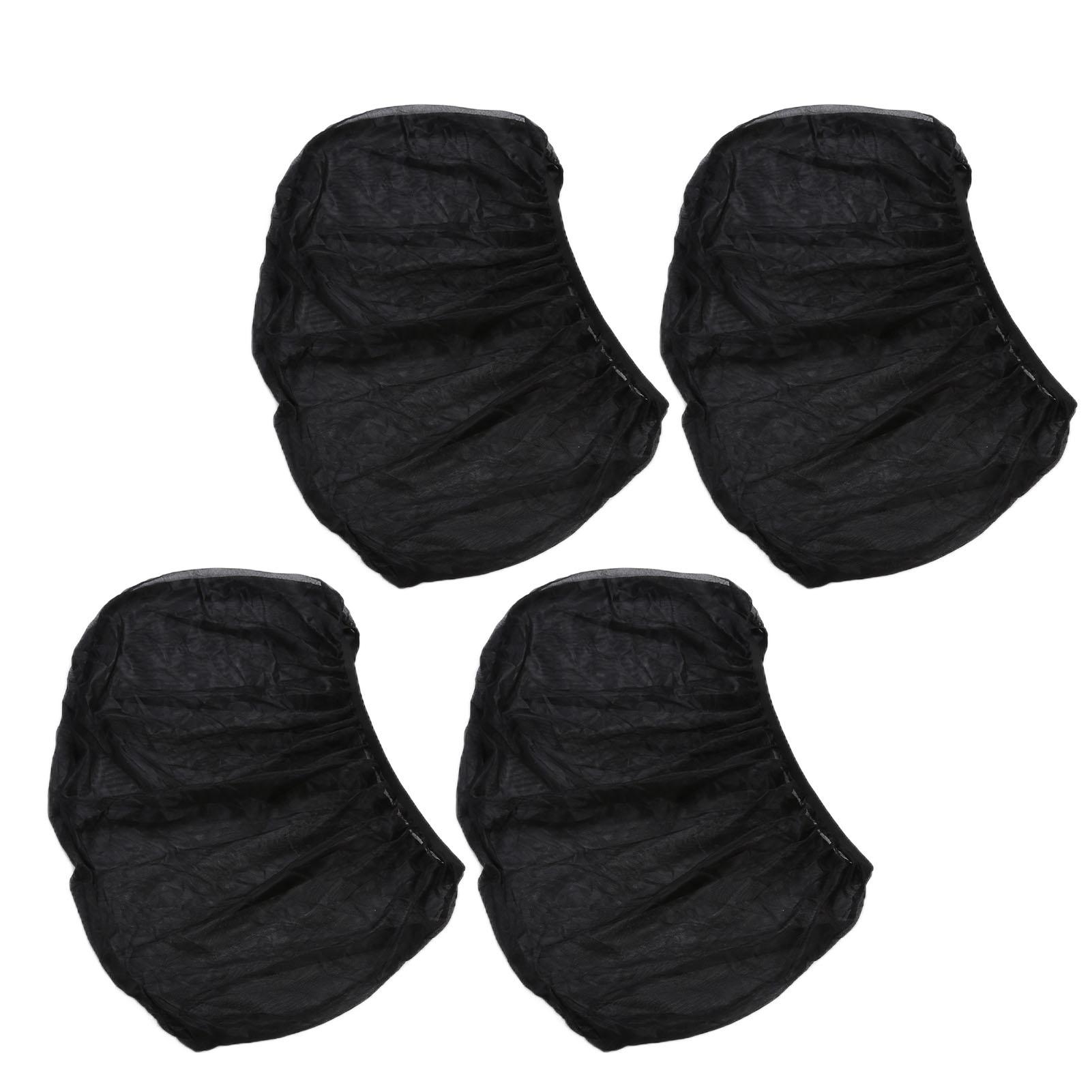 

4pcs Car Window Shades Nylon Cloth Breathable Side Window Sun Shade Curtain