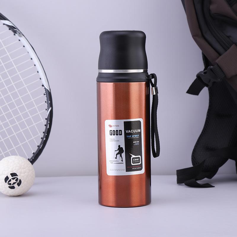 Stainless Steel Thermos Tumbler Leakproof Sports Bottle Insulated Cups Tea Coffee Water Bottles Outdoor Travel Thermal Cups