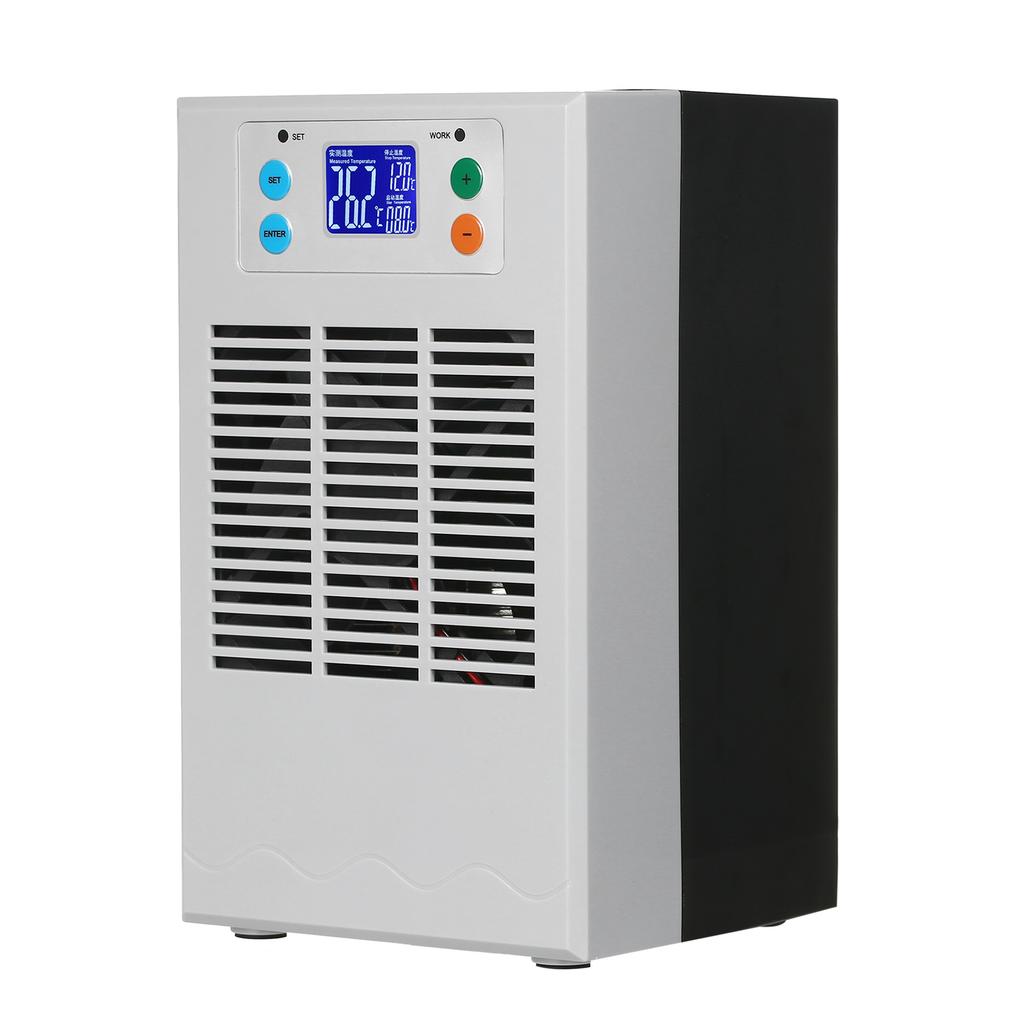 100W 30L Small Fish Tank Water Heater & Chiller Aquarium Chiller Semiconductor Electronic Aquarium Cooler LCD Display Quiet