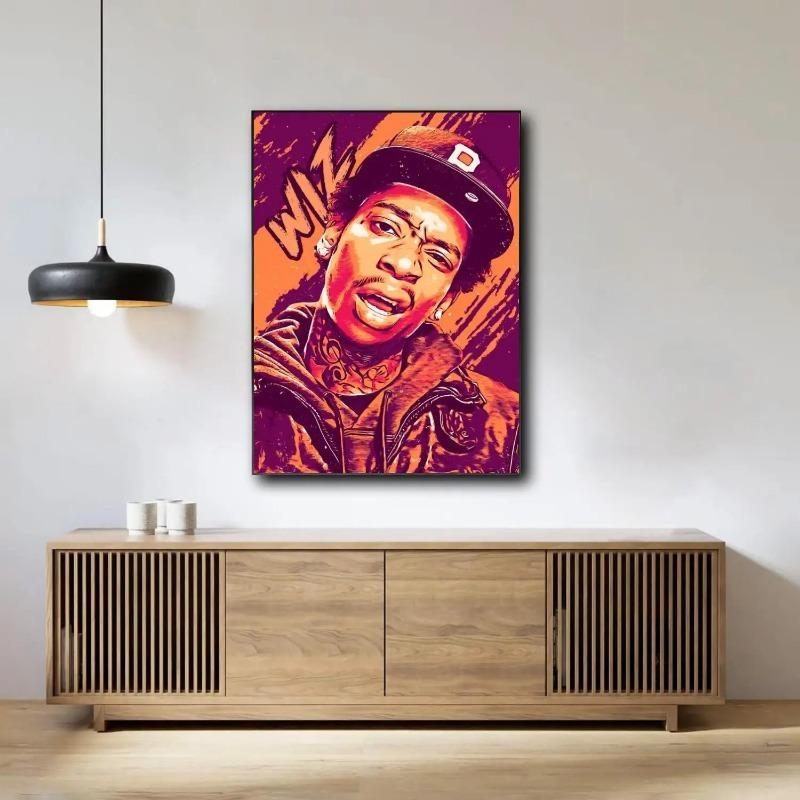 Dekoration Kunstposter Wandkunst Wiz Khalifa Personalisiertes Geschenk Modernes Familien Schlafzimmer Dekor Leinwandmalerei
