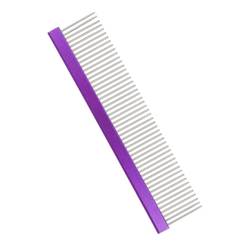 20cm-25cm Stainless Steel Pet Cat Comb Stylist Color Aviation Aluminum Ultra-light High-end Dog Cosmetology Styling Massage Comb