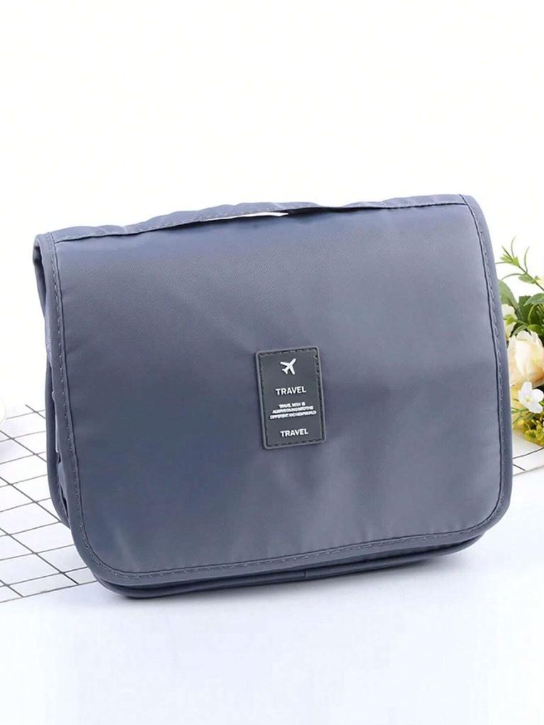1pc Travel Toiletry Bag, Portable Cosmetic Wall Hanging Makeup Storage Bag For Shower Room Accessories