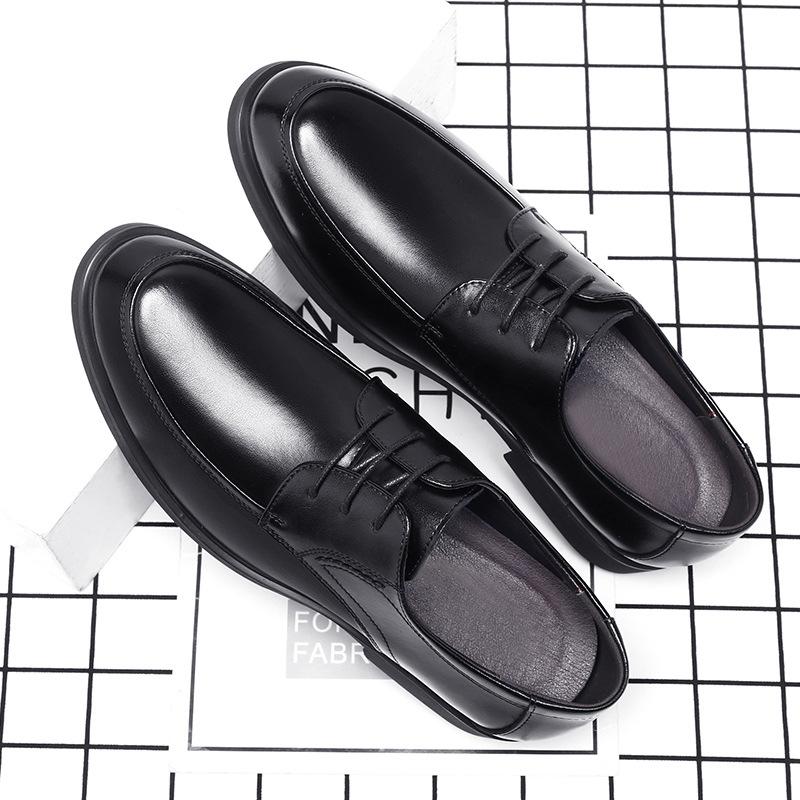 Men's Shoes Spring Dress Leather Shoes Men's Casual Men's British Youth Shoes 2025 Large Size Shoes