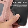 For Samsung Galaxy S26 Case Zipper Pocket Leather Phone Cover with Crossbody Shoulder Strap