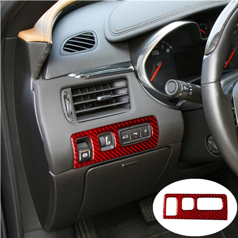 Chevrolet Impala 2014 için-Navigasyon Karbon Fiber Araba Merkezi Konsol Pano Dekorasyon Çıkartmaları İç