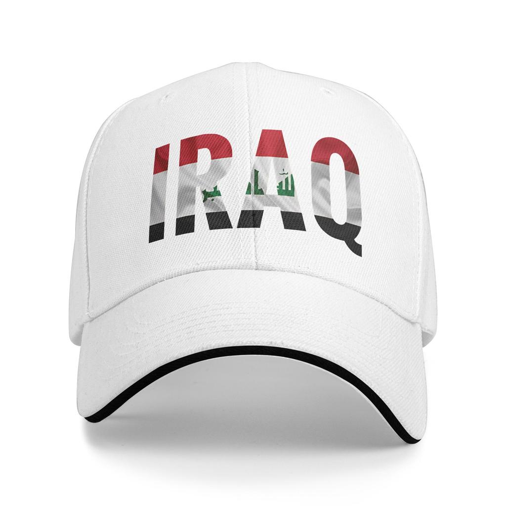 Iraq Flag Iraqi Baseball Cap Tennis Skate Breathable Trucker Hat FeUnisex Unisex Yk Retro Design Baseball Caps