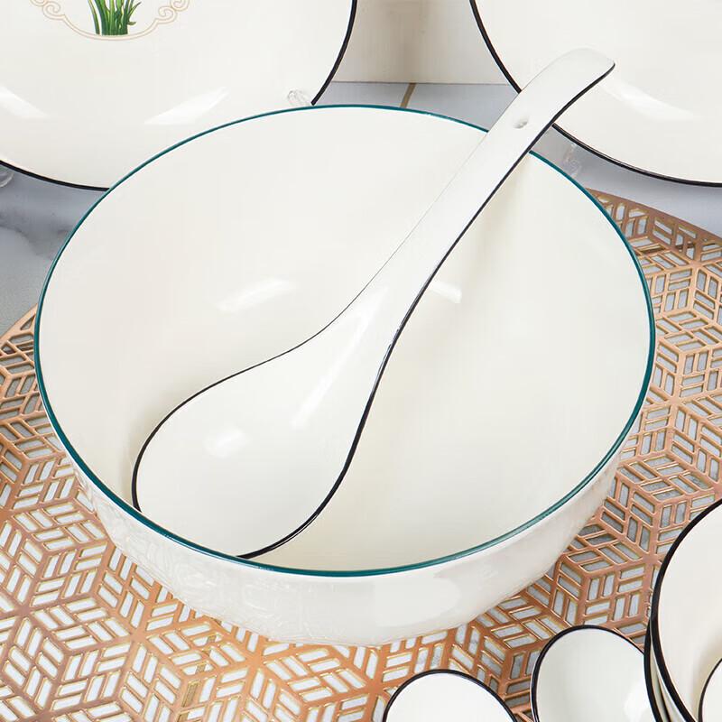 Zankang Empty Valley Orchid Ceramic Dinnerware Set