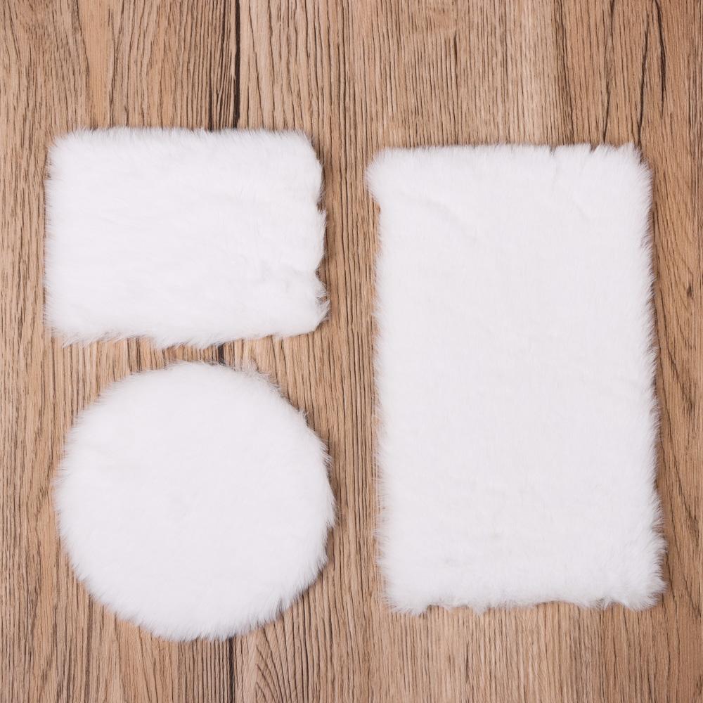 Style Playing House Miniature Hairy Rug Mini Floor Mat Dollhouse Plush Carpet Doll Accessories