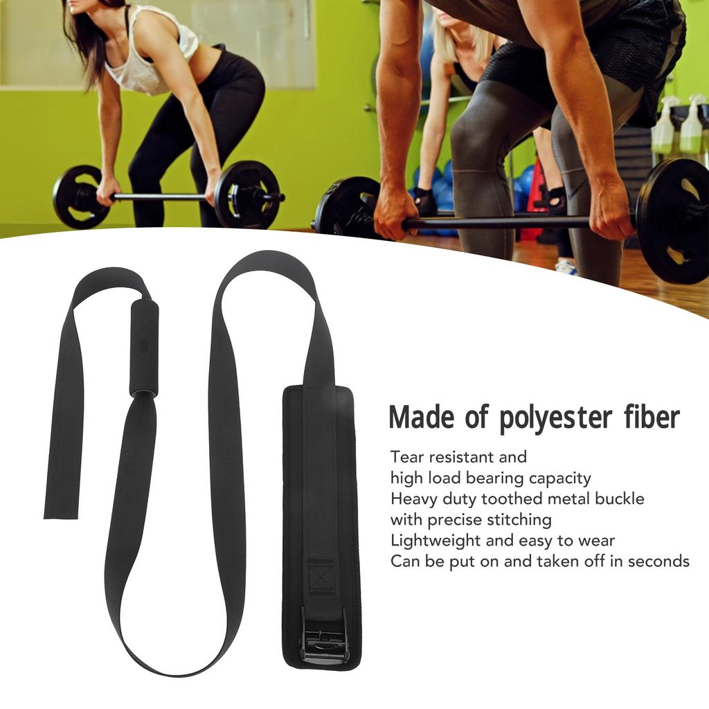 Leg Exercise Assisted Strap Tear Resistant Lightweight Hamstring Curl Strap Belt for Workout Home Gym Fitness Equipment