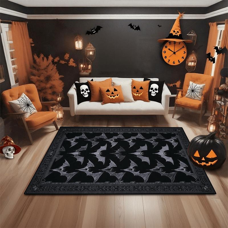 Tappeto Area con Sagoma di Pipistrello, Morbido Antiscivolo Lavabile in Macchina Tappeto Decorativo Arazzo per Sala Giochi Camera da Letto Soggiorno Decorazioni