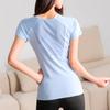 Fitness Top Women's Spring Pilates Training T-Shirt Skinny Quick-Drying Yoga Suit Sports Running Short Sleeve Quick-Drying T-Shirt Women