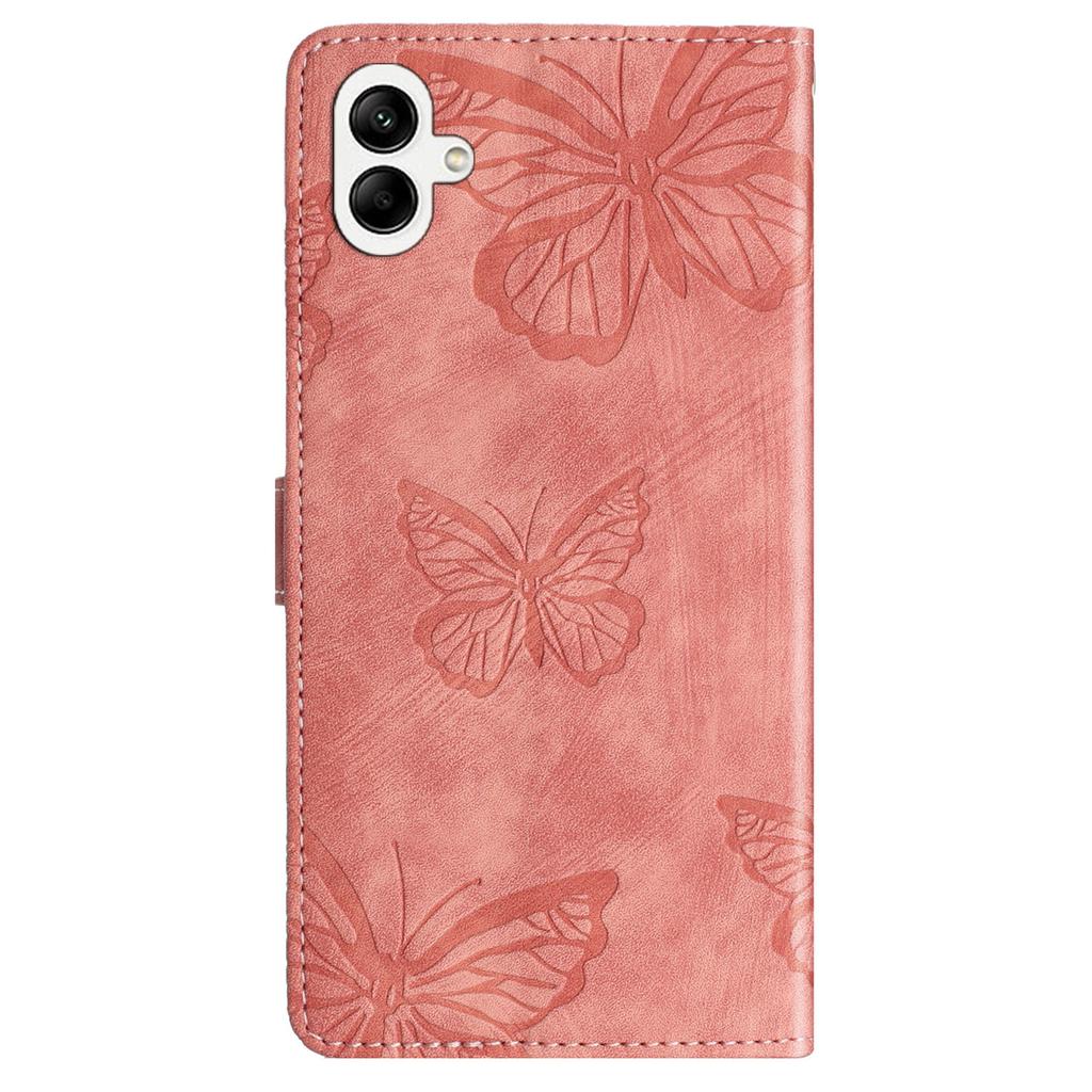Für Samsung Galaxy A06 4G Hülle Schmetterlingsdesign Flip Wallet Leder Handyhülle Hautgefühl