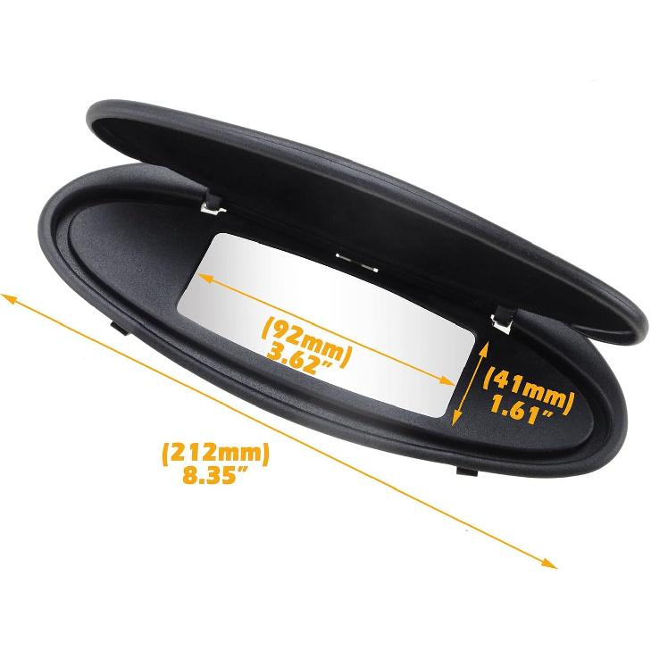 Car Sun Visor Mirror Covers And Base Replacement, Visor Vanity Mirror Caps W/Mirror For Porsche 996/997-911 986/987 For Boxster For Cayman