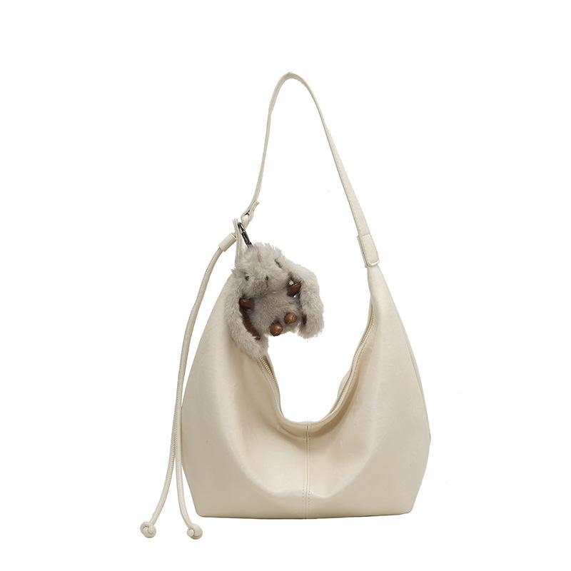 Retro Style Simple Pu Large Capacity Women's Tote Bag New Daily Commuting Versatile Shoulder Messenger Bag