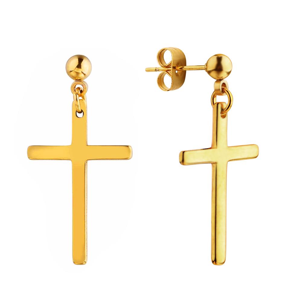 

Трендовые серьги-кресты унисекс 2022 года с подвесками