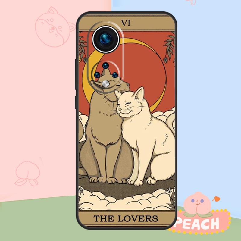 Cats Tarot Witchcraft Case For Honor Magic 8 6 7 Pro Honor 400 200 70 90 Lite X8b X8c X9a X9b X9c X9d Win RT Cover
