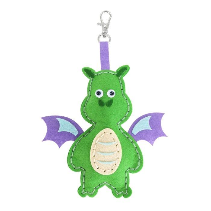 Kit créatif - CTOP - Porte-clé dragon - 16 x 10 cm - Facile à réaliser