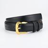 Womens Leather Waist Belt For Jeans Casual Fashion With Metal Buckle For Office And Daily Use