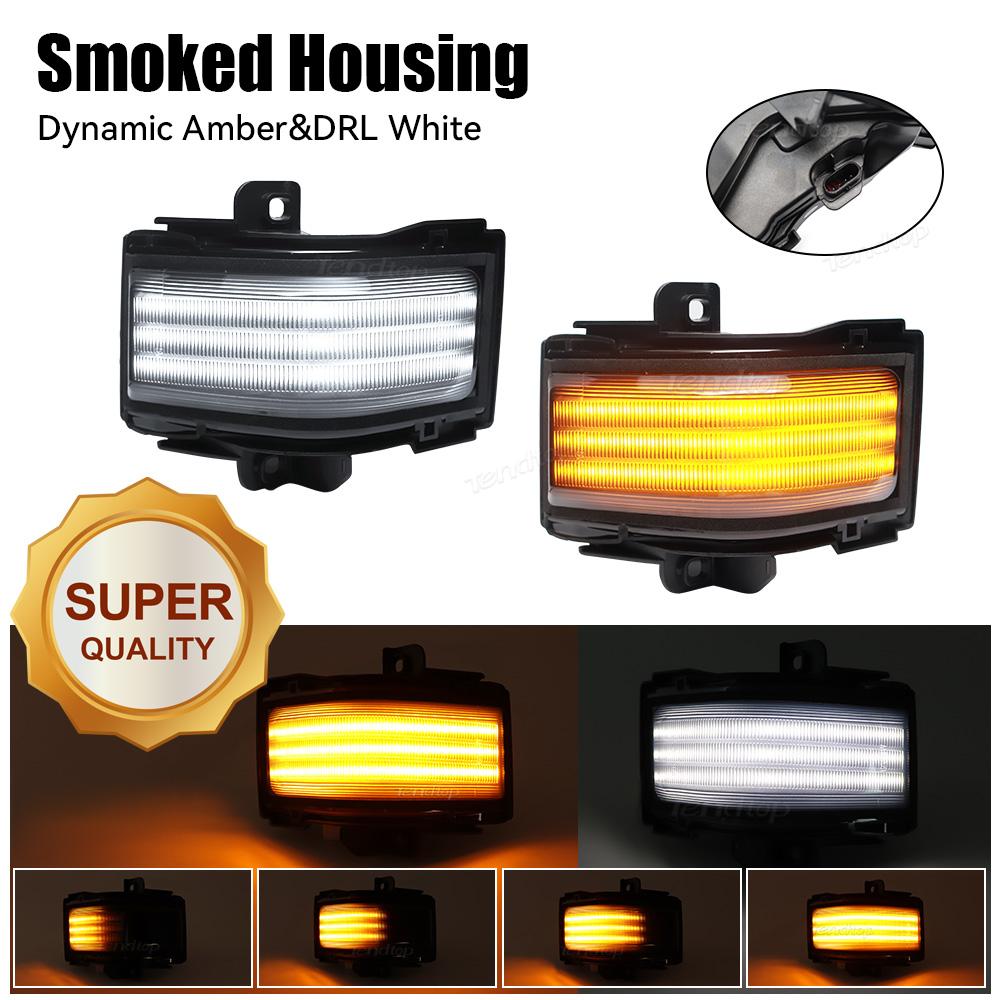 LED Side Mirror Dynamic Turn Signal Lights for Ford F250 F350 F450 Super Duty Blinker Led Sequential Signal+DRL Indicator Lamps LED
