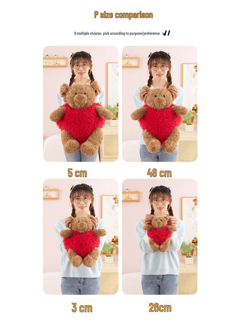 Barcelona Bear Plush Toy - Valentine's Day Gift for Girlfriend