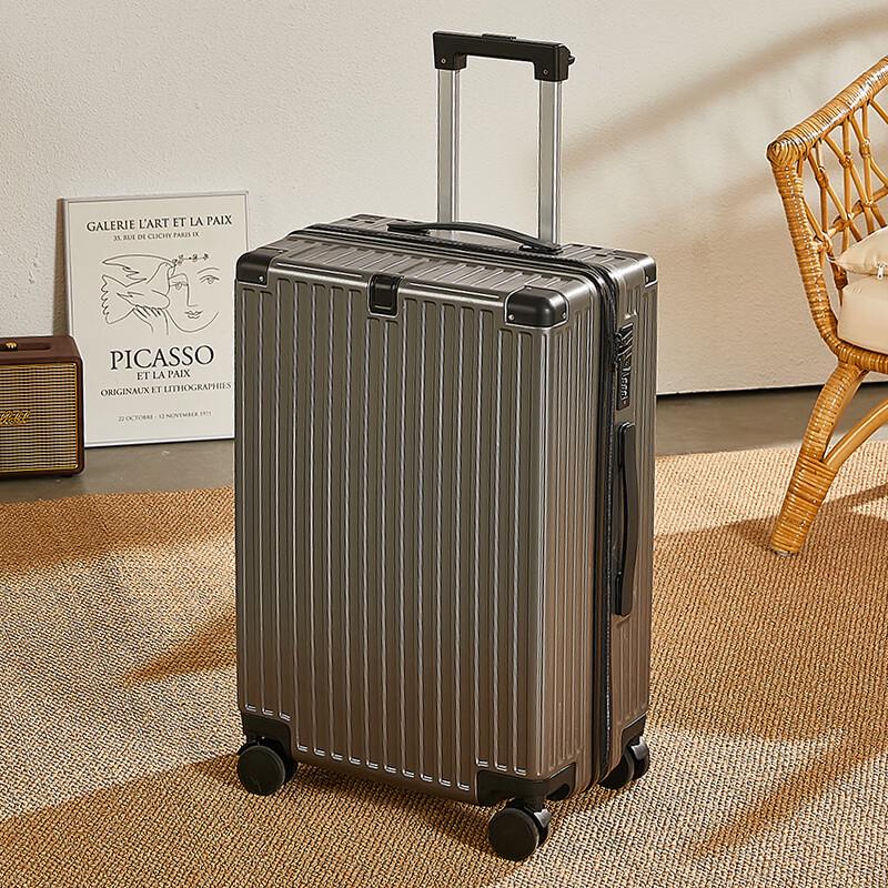 Jiekaixi Multi-functional PC Hardside Luggage with USB Charging Port 18 inches