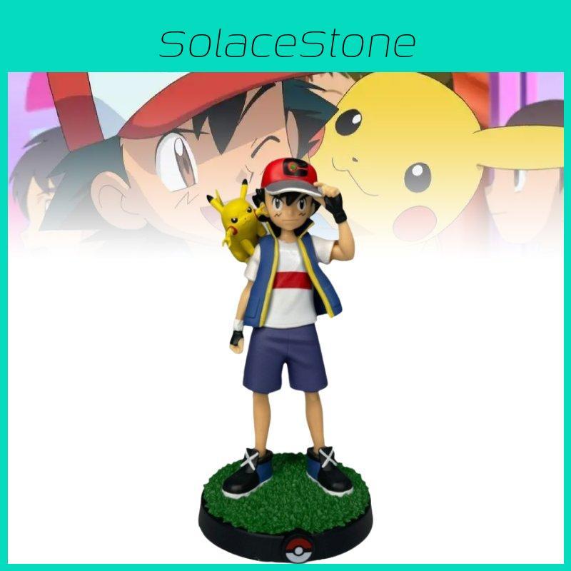 Niedliche Pikachu- und Ash-Figur, Sammlerstück, PVC-Modell, perfekt als Geschenk und Dekoration