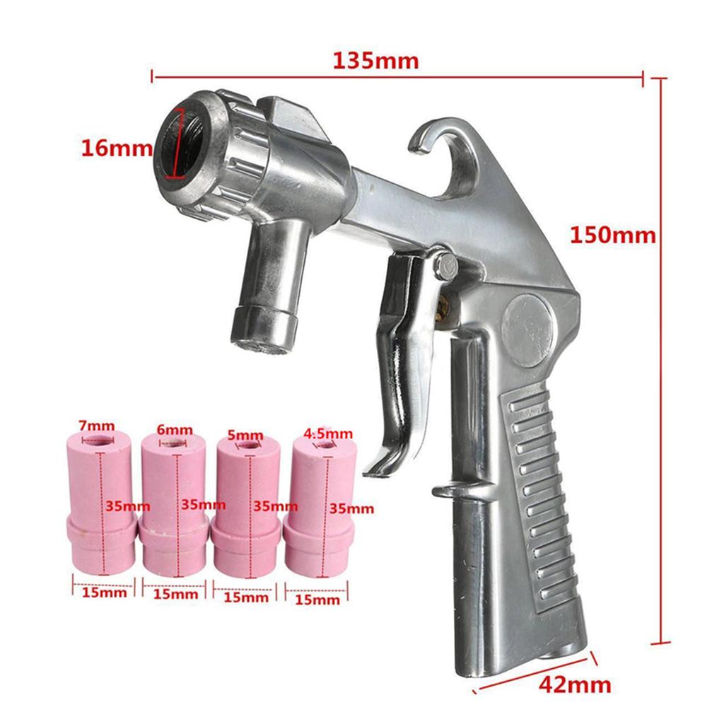 Air Sand  Sandblaster Air Siphon Sand Blasting Feed  Gun Ceramic Nozzle Abrasive