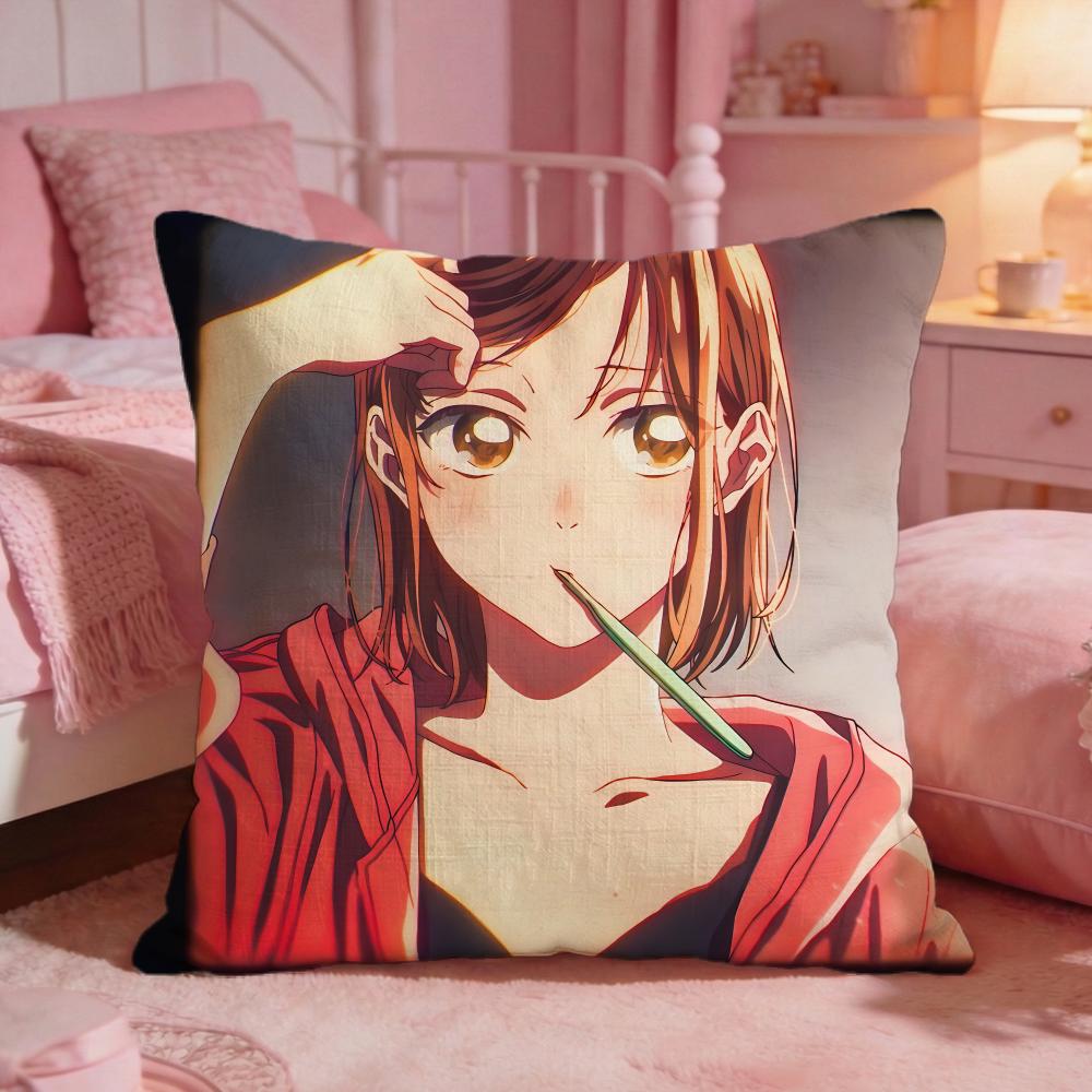 Blue BBoxs Hot Anime Cushion Cover Premium Comfort Reversible Pillow Cove Two In One Design For Any Room  Car Interior