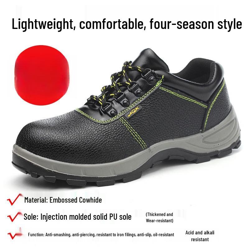 YUDUO Men s Lightweight Anti-Smash Anti-Puncture Safety Shoes