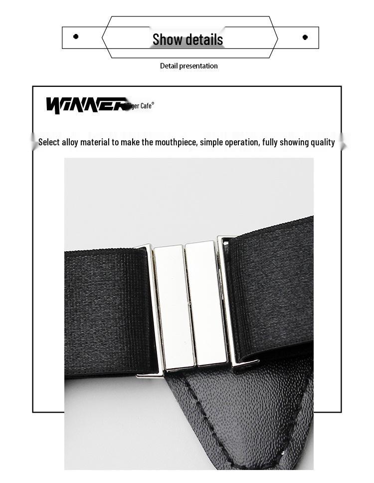 Unisex Anti-Slip Garter Belt with Double Clips for Thigh, Calf, and Sock Accessories