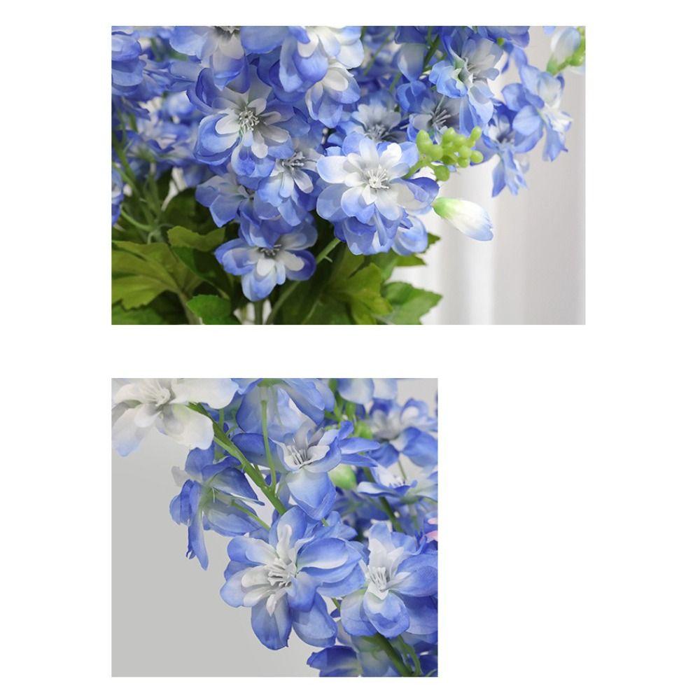 Long Stem Artificial Delphinium Flowers 84 CM Length Long Stem Flowers Table Centerpieces