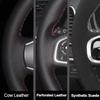 for Tesla Cybertruck Hand-stitched Non-slip Suede Car Steering Wheel Cover