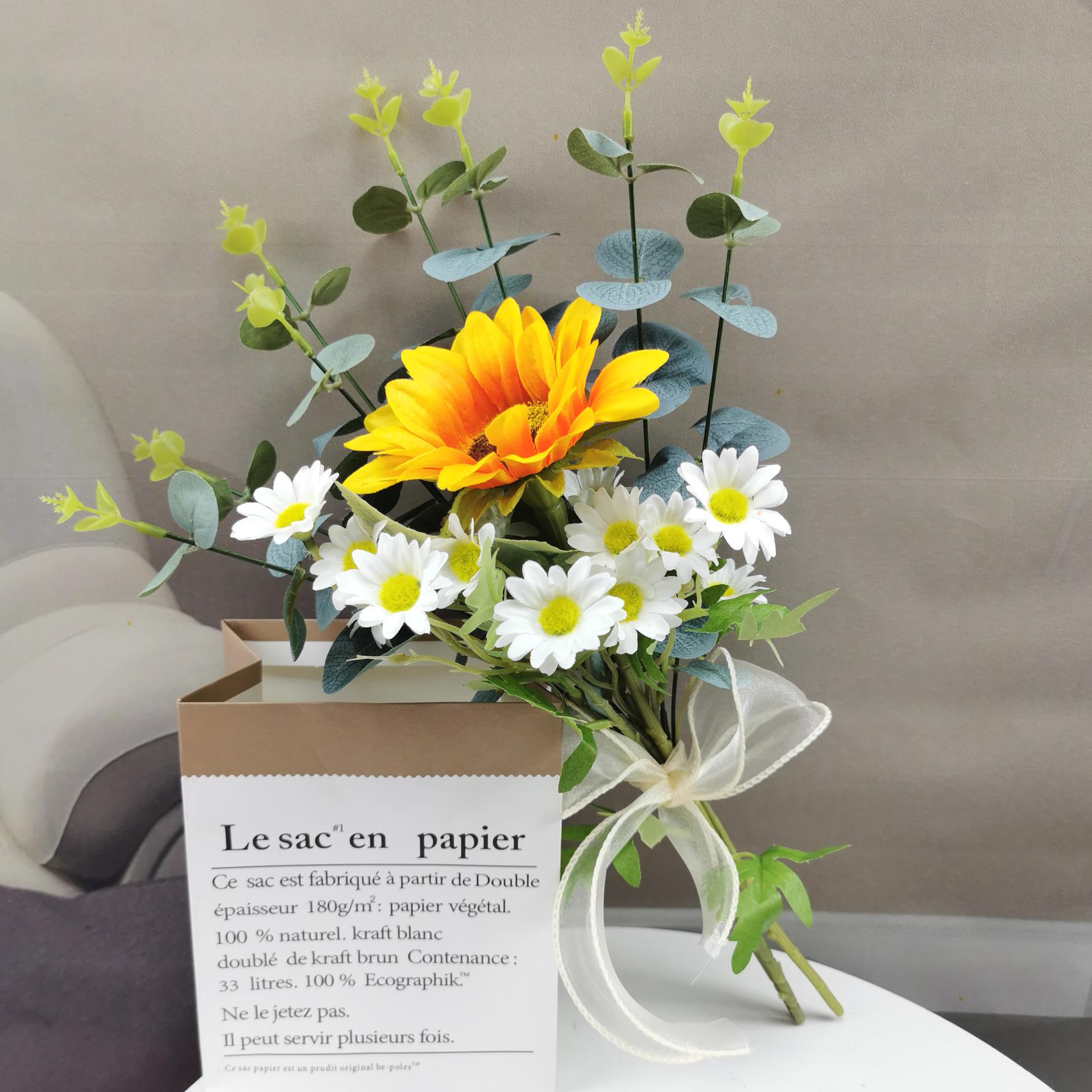 Nordic Bridal Artificial Rose Bouquet - Wedding Handheld Flowers & Photography Props, Korean Style.