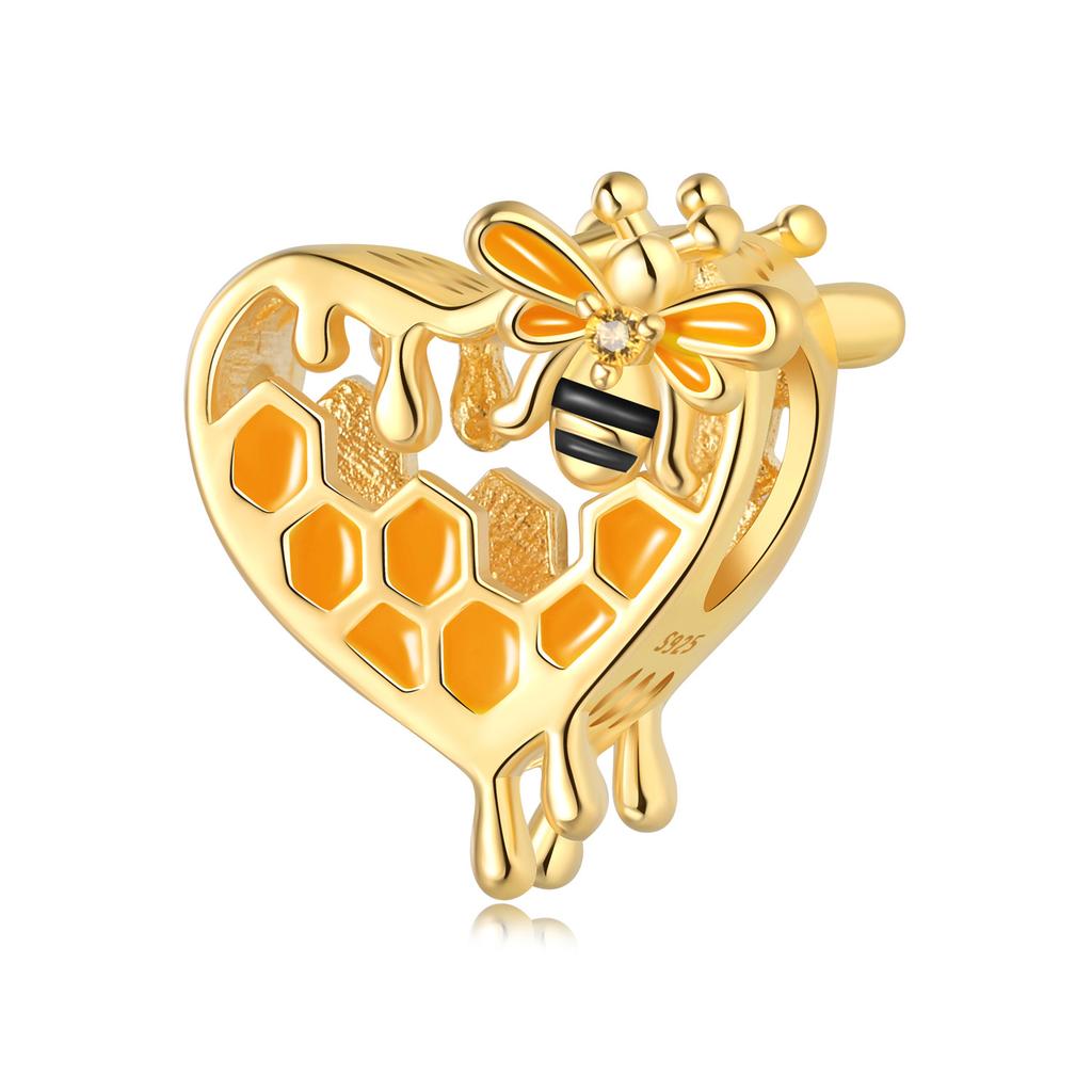 Genuine Copper Metal Beautiful Butterflies Bees Insects Charm Bead Components Pendant Bead Component Compatible With Bracelet High Quality Fine