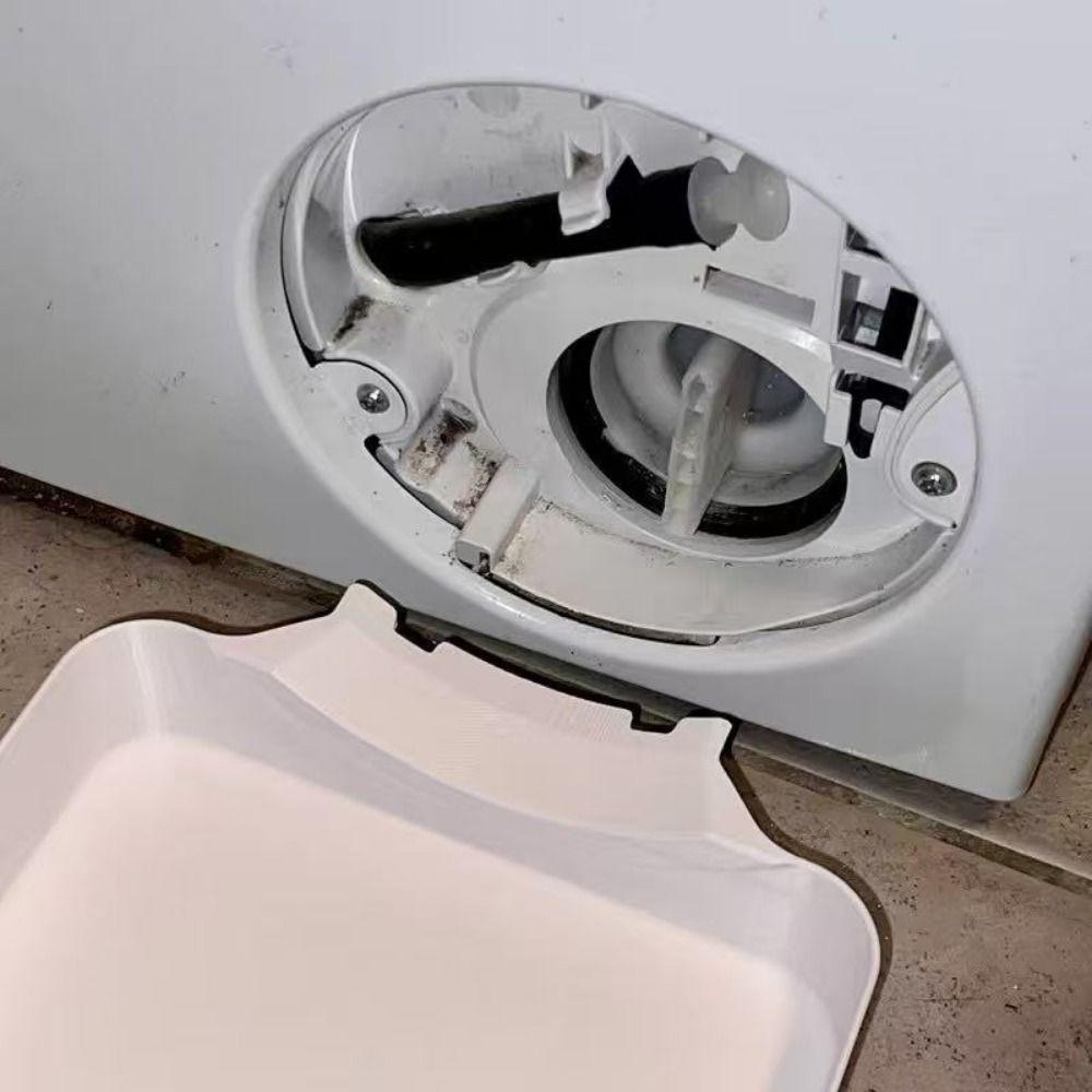 Anti-Spill Drain Water Catch Bucket 3D Printing Washer Drain Pan Pump Filter Drain Bucket  Home Use