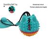 Dog Suction Cup Chew Toy: Sounding Pull Ball & Food Dispensing for Puppies