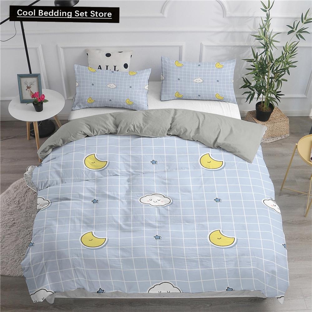 Cartoon Bedding Set Cute Cats Printed 3D Duvet Cover Set Twin Full Queen King Double Sizes Pillowcase Bedclothes Soft Polyester
