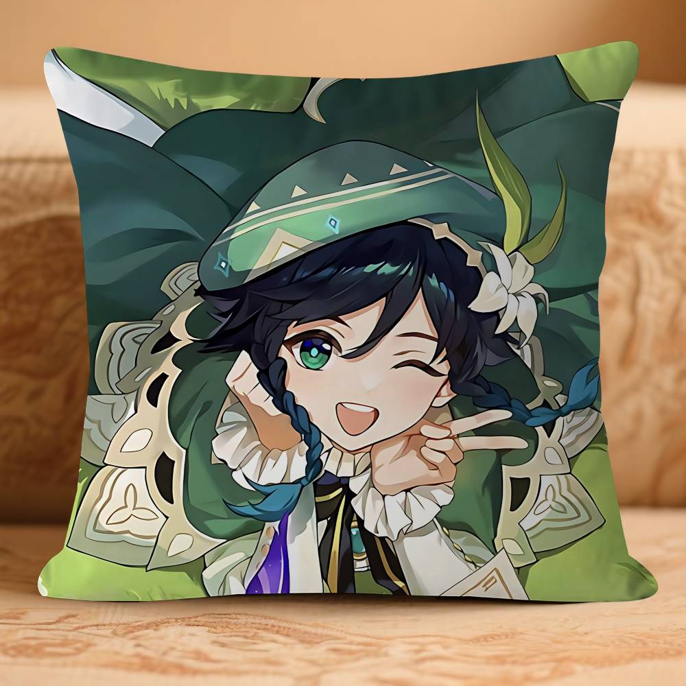 

ANIME B-BarbatosS Pillowcase Toon Gift Cushion Cover Bedroom Home Sofa Chair Seat Decor Pillow Case 16x16Inch