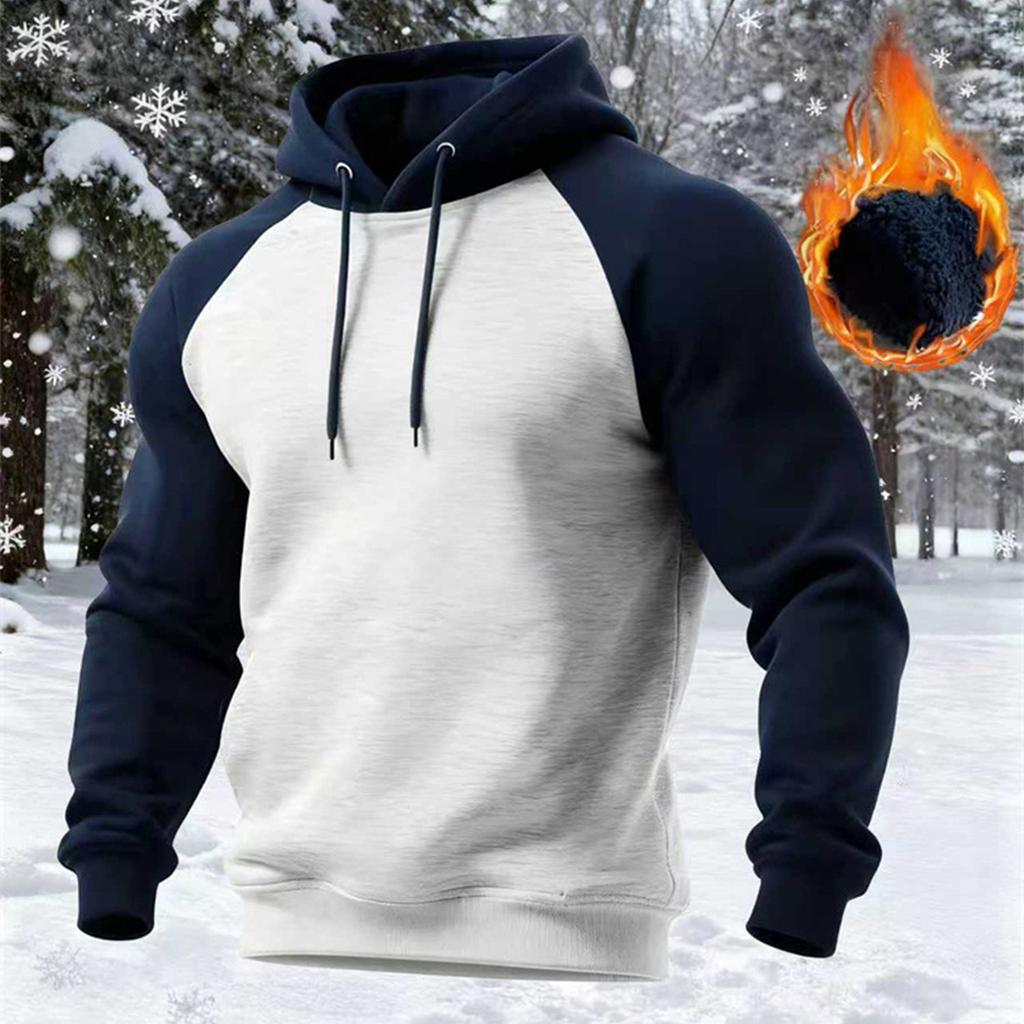Men's Pullover Hoodies Sports Soft Blend Fleece Hooded Sweatshirts