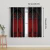 2pcs, spring summer Curtains Gothic Castle Sheer Curtains Polyester Easy Install Decorations Outdoor for Kitchen Living Room