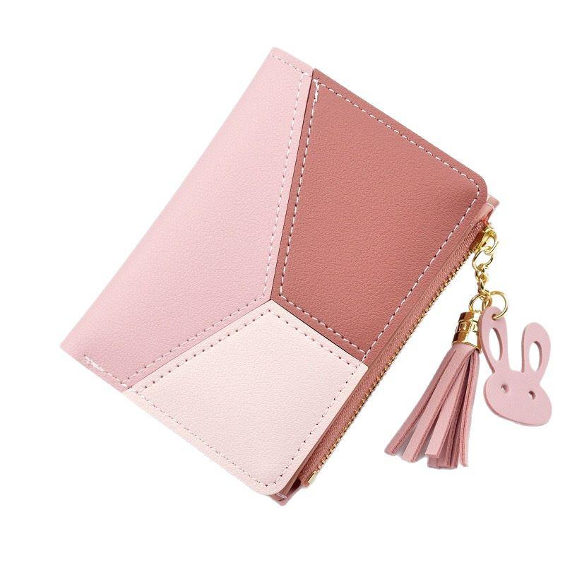 Women's Short Zipper Wallet - High-End Student Coin Purse Clutch