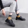 1 Low-top Martin Small Leather Shoes Women's Large Size Pure Black Round Head Men's Couple Casual Tooling Shoes