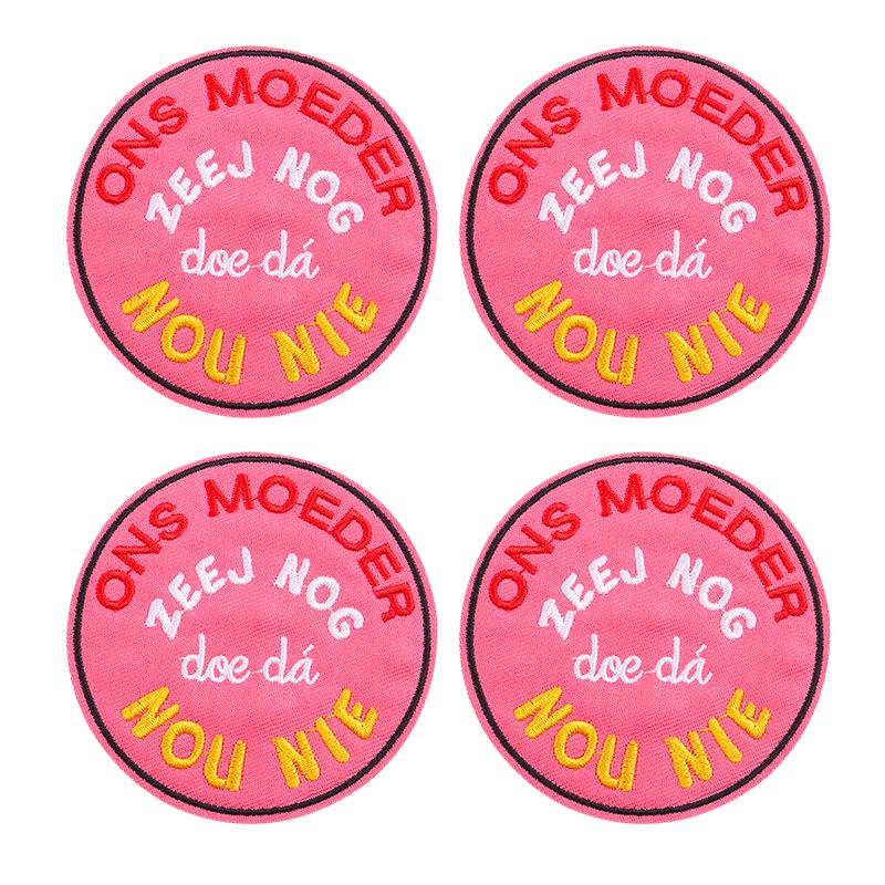 10pcs Wholesale Netherland Carnival Oeteldonk Emblem Patch Embroidered Patches For Clothes Iron On Patches For Clothing Sew 